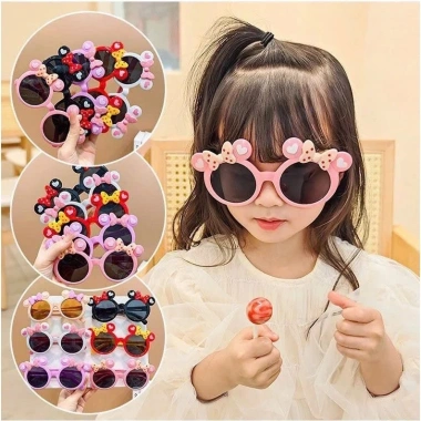 Kính mắt thời trang bé 1‑6 tuổi tròn UV KB1, bảo vệ mắt trai‑gái, giá 26.099₫