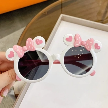Kính mắt thời trang bé 1‑6 tuổi tròn UV KB1, bảo vệ mắt trai‑gái, giá 26.099₫