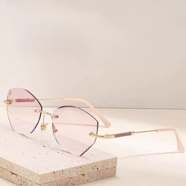 Kính mắt thời trang bướm cao cấp màu tím hồng gradient, siêu nhẹ, không khung, cắt cạnh, chống ánh sáng xanh cho nữ 3 Kính mắt thời trang bướm cao cấp màu tím hồng gradient, siêu nhẹ, không khung, cắt cạnh, chống ánh sáng xanh cho nữ 3