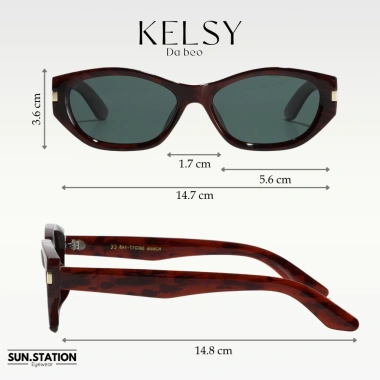 Kính mát thời trang TR90 bền bỉ KELSY - Da beo sang chảnh, phân cực, chống bụi, đi biển, chỉ 154.000₫ 4 Kính mát thời trang TR90 bền bỉ KELSY - Da beo sang chảnh, phân cực, chống bụi, đi biển, chỉ 154.000₫ 4