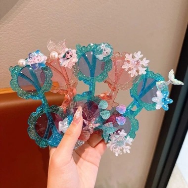 Kính Mát Trẻ Em Elsa Kuromi Phân Cực UV Chống Nắng Thời Trang Quà Sinh Nhật