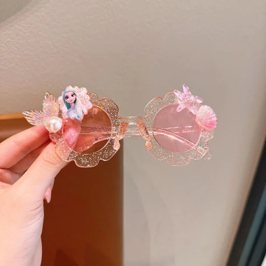 Kính Mát Trẻ Em Elsa Kuromi Phân Cực UV Chống Nắng Thời Trang Quà Sinh Nhật