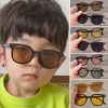Kính Mát Trẻ Em Hàn Quốc Màu Kẹo Vuông, Chống UV, Cầu Vồng Cho Bé Trai & Gái