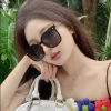 Kính Mát WeFlower Dây Xích Vuông Cỡ Lớn UV400 Chống Bức Xạ Vàng Kim Nữ 8