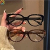 Kính Máy Tính Khung Mắt Mèo Nữ Chống Ánh Sáng Xanh Vintage Phẳng Giá 36.536₫