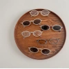 Kính râm cho bé 3-10 tuổi - Oval gọng kim loại viền đá, chống tia UV KM16