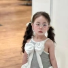 Kính râm cho bé 3-10 tuổi - Oval gọng kim loại viền đá, chống tia UV KM16 6