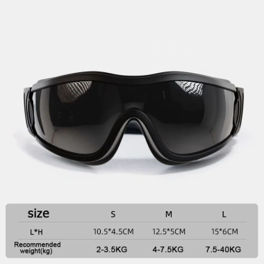 Kính râm chó UV400 dây điều chỉnh, chống gió bụi, đi xe máy, phù hợp mọi size 9