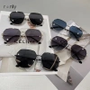 Kính râm du lịch biển Unisex đa giác kim loại thời trang đa năng giảm giá 31.270₫ 3