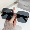 Kính râm gradient vuông không khung nữ, chống UV bảo vệ nắng hè 56.160₫ 4