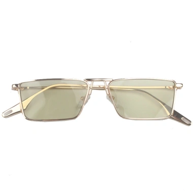 Kính râm hình chữ nhật hẹp Retro Hàn Quốc, khung kim loại, chống UV nam – 63.288đ