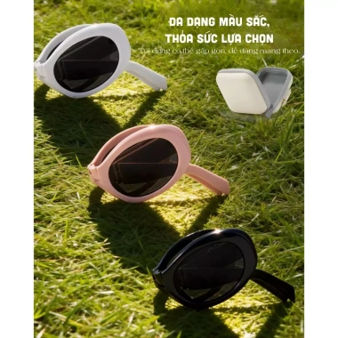Kính râm INNI 2.026 Nữ Form Oval Gọng TR Chống UV Cao Cấp Đi chơi du lịch 69k