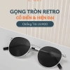 Kính râm LATIO KM138 - Gọng tròn cổ điển, khung kim loại bền, UV400, chỉ 225k