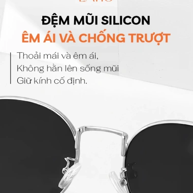 Kính râm LATIO KM138 - Gọng tròn cổ điển, khung kim loại bền, UV400, chỉ 225k