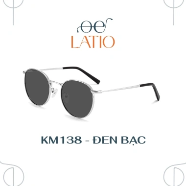 Kính râm LATIO KM138 - Gọng tròn cổ điển, khung kim loại bền, UV400, chỉ 225k 10 Kính râm LATIO KM138 - Gọng tròn cổ điển, khung kim loại bền, UV400, chỉ 225k 10