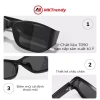 Kính râm mắt mèo MKTRENDY gọng cong 2.025 nam nữ chống UV phong cách T16 - 179.000₫ 7
