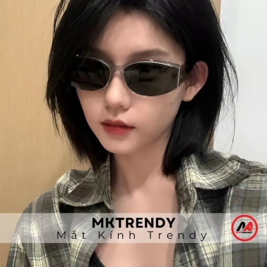 Kính râm mắt mèo MKTRENDY gọng cong 2.025 nam nữ chống UV phong cách T16 - 179.000₫ 8