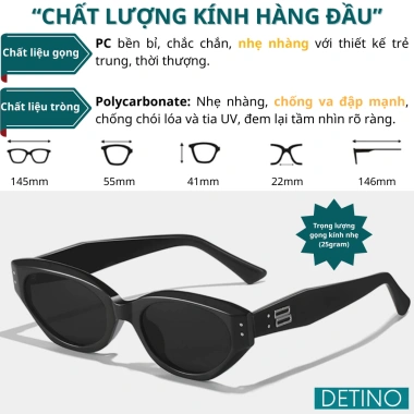 Kính râm mắt mèo nam K29 thời trang, chống UV, phù hợp đi biển, chụp hình - Giá ưu đãi 129k