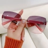 Kính râm nữ không vành UV400 Gradient Retro - Phong cách biển giá 49.680
