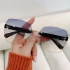Kính râm nữ không vành UV400 Gradient Retro - Phong cách biển giá 49.680 2