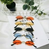 Kính râm oval nhỏ nam nữ phong cách hiphop cá tính thời trang chụp hình 10.000đ 8