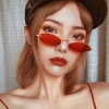 Kính râm oval nhỏ nam nữ phong cách hiphop cá tính thời trang chụp hình 10.000đ 9