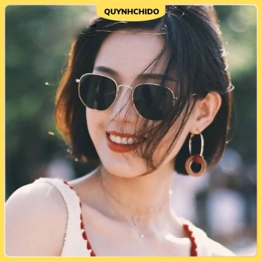 Kính Râm QC Kim Loại Gọng Tròn Vuông C39 Thời Trang Chống UV Giá 45.000 VND