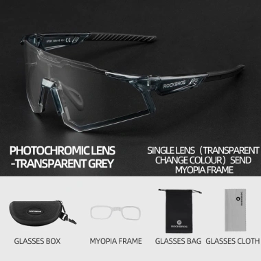 Kính Râm Thể Thao Rockbros Photochromic Cận Thị - Chạy Xe Đạp Ngoài Trời, Giảm còn 503.215₫ 13