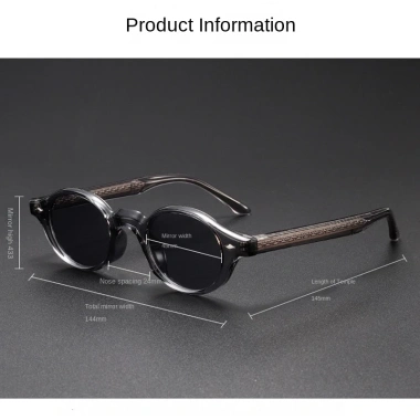 Kính râm Unisex Ultralight TR90 Ellipse - Cổ điển, khung siêu nhẹ, UV, giảm 18% 8
