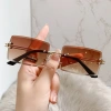 Kính râm viền không khung thời trang ống kính đại dương - chống UV, phù hợp du lịch và lái xe, giá 40.068₫ 2