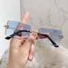 Kính râm viền không khung thời trang ống kính đại dương - chống UV, phù hợp du lịch và lái xe, giá 40.068₫ 3