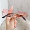 Kính râm viền không khung thời trang ống kính đại dương - chống UV, phù hợp du lịch và lái xe, giá 40.068₫ 5