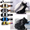 Kính Retro Xe Máy 3/4 Mũ Bảo Hiểm Rider - Chống Gió, Chống Bụi, Khung Lớn