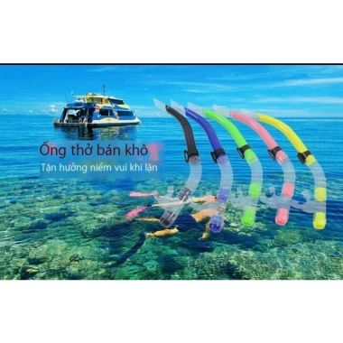Kính thép lặn Ống thở PVC chống sóng bán khô - Giá chỉ 80.000 (Giảm từ 103.200)