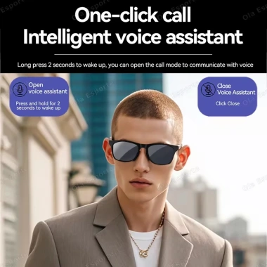 Kính thông minh AI Voice 2.025 - Video Call Dịch thời gian thực UV400 BT Thể thao 191.400₫
