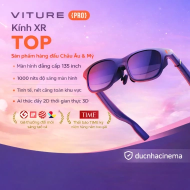 Kính Viture Pro 95-99% mới fullbox + Viture One neckband - Giá chỉ 10,8tr