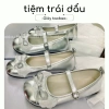 Kịp Tết Mary Jane mũi tròn thấp viền ren nơ phong cách Pháp giảm giá 200k 3