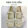 Kịp Tết Mary Jane mũi tròn thấp viền ren nơ phong cách Pháp giảm giá 200k 7