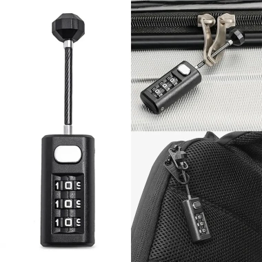 Kiprun Khóa Hành Lý Mã 3 Chữ Số Đặt Lại, Khóa Ba Lô, Dây Kéo, Tủ Ký Túc Xá, 116.600 VND