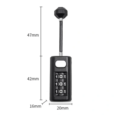 Kiprun Khóa Hành Lý Mã 3 Chữ Số Đặt Lại, Khóa Ba Lô, Dây Kéo, Tủ Ký Túc Xá, 116.600 VND