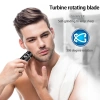 Kiprun Mini USB Sạc Máy Cạo Râu Thép Không Gỉ 3D Dao Nổi Giặt Được Du Lịch 4