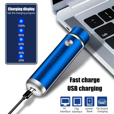 Kiprun Mini USB Sạc Máy Cạo Râu Thép Không Gỉ 3D Dao Nổi Giặt Được Du Lịch 5