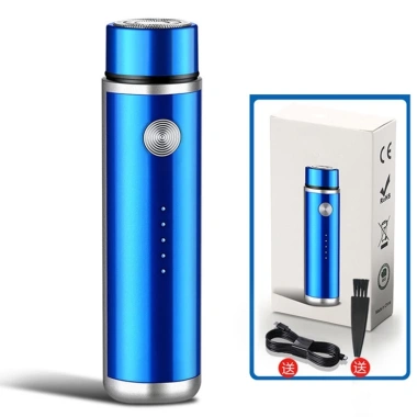 Kiprun Mini USB Sạc Máy Cạo Râu Thép Không Gỉ 3D Dao Nổi Giặt Được Du Lịch 9