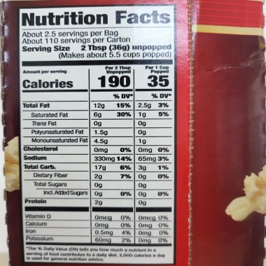 Kirkland Bắp Nổ Microwave 93.5g Bơ Ngon Như Rạp - Giá 32.000đ Giảm Đặc Biệt 7