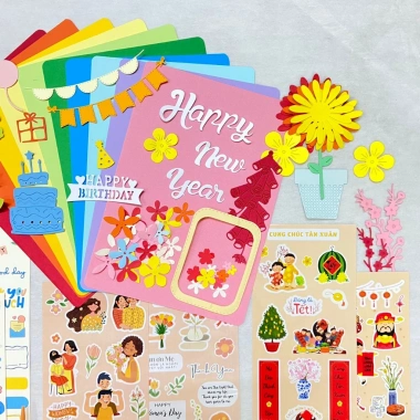 Kit thiệp đa chủ đề gia đình, sinh nhật, Tết – Bộ sưu tập toàn diện, chỉ 165.000đ 7