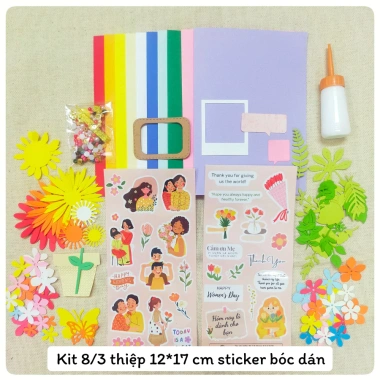 Kit thiệp tự trang trí 8/3 - 20/10, 10 phôi thiệp trơn, giá ưu đãi 120.000₫ 9 Kit thiệp tự trang trí 8/3 - 20/10, 10 phôi thiệp trơn, giá ưu đãi 120.000₫ 9