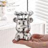 Kittenbaby 6 chiếc nĩa tráng miệng thép không gỉ, lọ bảo quản gấu dễ thương, giá chỉ 54.010đ, cho tiệc trái cây dưa hấu 3