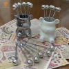 Kittenbaby 6 chiếc nĩa tráng miệng thép không gỉ, lọ bảo quản gấu dễ thương, giá chỉ 54.010đ, cho tiệc trái cây dưa hấu 5