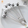 Kittenbaby 6 chiếc nĩa tráng miệng thép không gỉ, lọ bảo quản gấu dễ thương, giá chỉ 54.010đ, cho tiệc trái cây dưa hấu 8