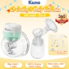 Kiumo 2 trong 1 Máy Hút Sữa Điện Đeo và Cầm Tay, Màn Hình Thông Minh, 27 Cấp Độ, Không BPA - Giá 390k